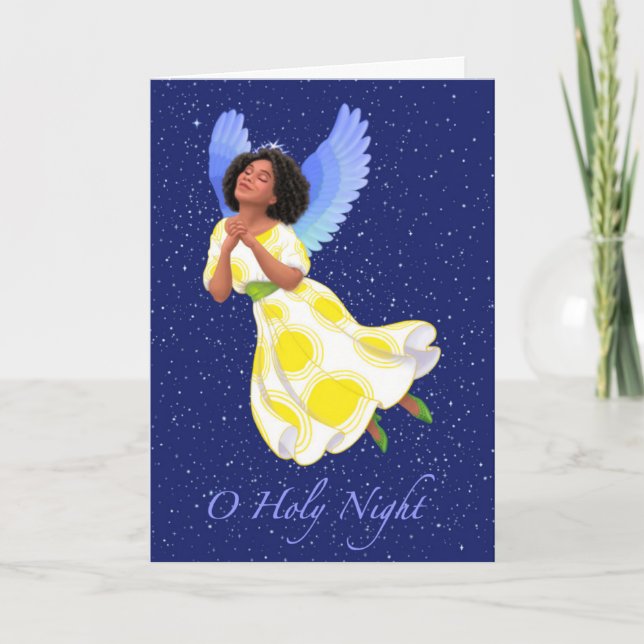 "Heiliger Nachtgel." Grußkarte Karte (Vorderseite)