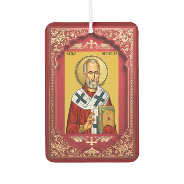 Heiliger Nikolaus Autolufterfrischer (Vorderseite)
