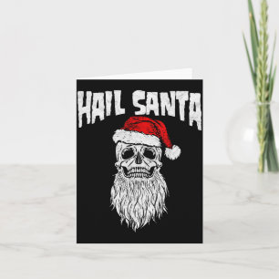 Heiliger Nikolaus! Vintage-Totenkopf & Nikolausmüt Karte