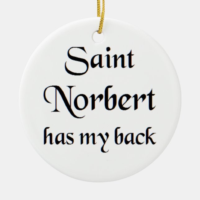 Heiliger-Norbert-Kaffeetasse Keramik Ornament (Vorne)