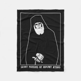 Heiliger Paisios vom Berg Athos Griechisch-Orthodo Fleecedecke