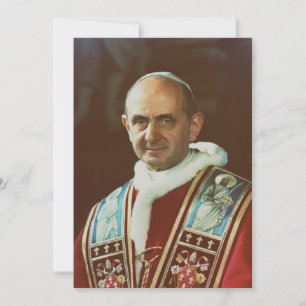 Heiliger Papst Paul VI. Bischof von Rom Einladung