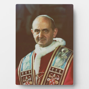Heiliger Papst Paul VI. Bischof von Rom Fotoplatte