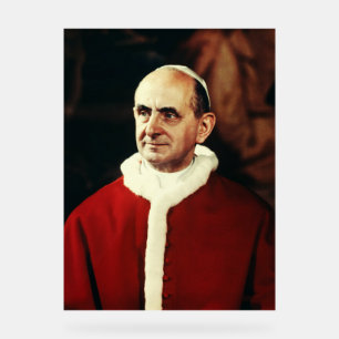 Heiliger Papst Paul VI. Oberhaupt der katholischen Acrylschild