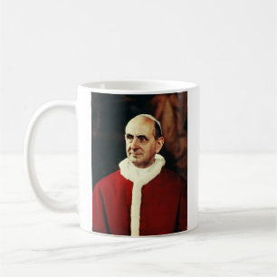 Heiliger Papst Paul VI. Oberhaupt der katholischen Kaffeetasse