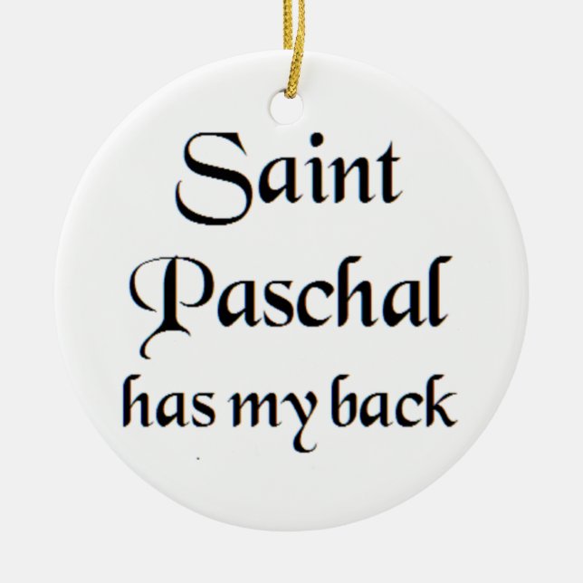 Heiliger Paschal-Kaffeebecher Keramik Ornament (Vorne)