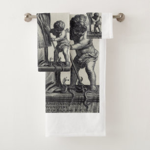 Heiliger Patrick Apostel Irlands Monochrome Kunst Badhandtuch Set