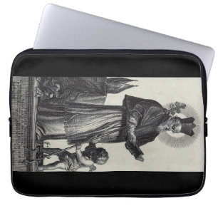 Heiliger Patrick Apostel Irlands  Monochrome Kunst Laptopschutzhülle