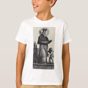 Heiliger Patrick Apostel Irlands Monochrome Kunst T-Shirt