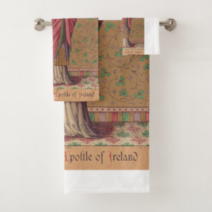 Heiliger Patrick von Irland Heilige keltische Kuns Badhandtuch Set