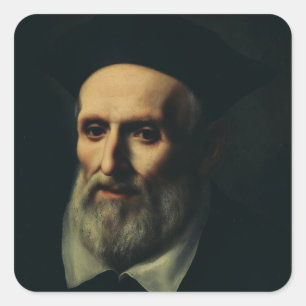 Heiliger Philipp Neri, zweiter Apostel Roms Kunst Quadratischer Aufkleber