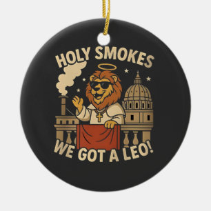 Heiliger Rauch Papst Leo XIV Christliche Kirche  Keramik Ornament