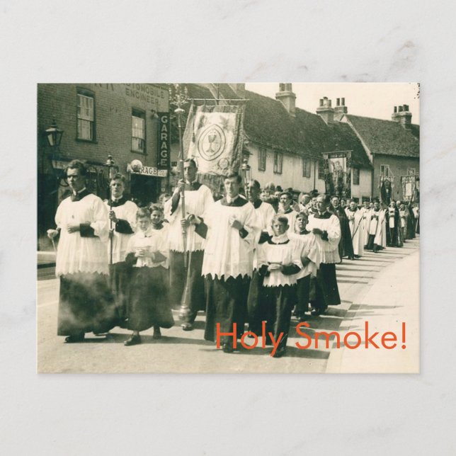 Heiliger Rauch! Postkarte (Vorderseite)