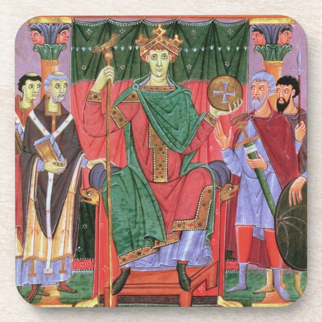 Heiliger römischer Kaiser Otto Frau-Cim.4453 f.42r Getränkeuntersetzer (Vorderseite)