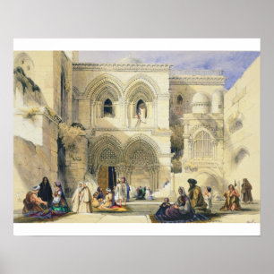 Heiliger Sepulcher in Jerusalem (Farbe litho) Poster