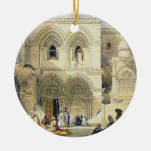 Heiliger Sepulchre, in Jerusalem (Farbelitho) Keramik Ornament
