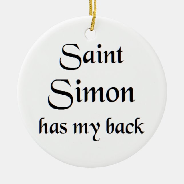 Heiliger Simon Kaffeetasse Keramik Ornament (Vorne)