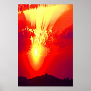 Heiliger Sonnenuntergang Poster