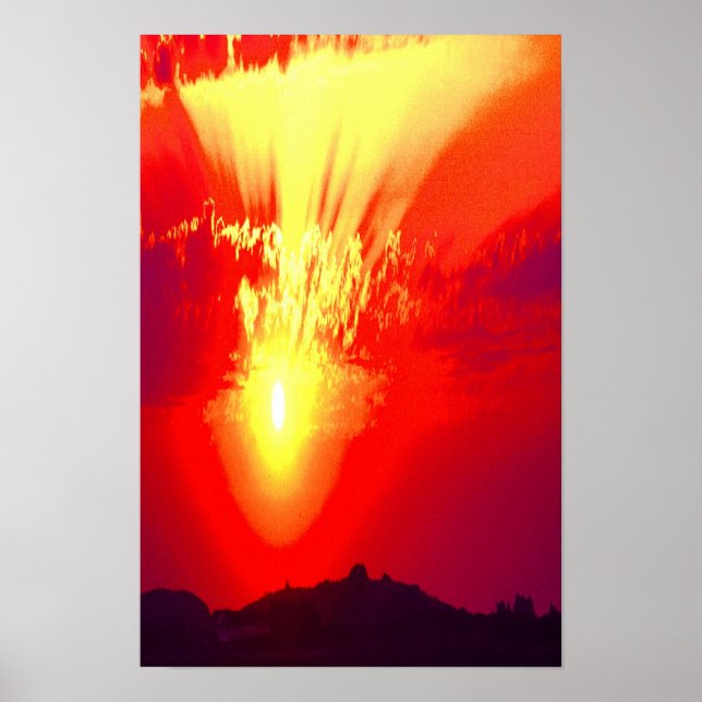 Heiliger Sonnenuntergang Poster (Vorne)