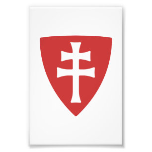 Heiliger Stephan ungarisches Kreuzsymbol Fotodruck