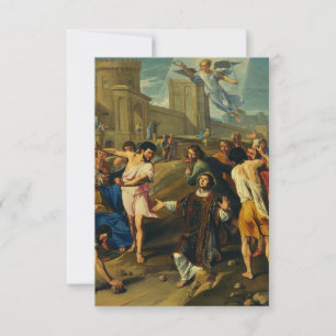 Heiliger Stephanus der Protomärtyrer Feine Kunst I Dankeskarte