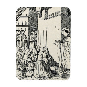 Heiliger Stephanus der Protomärtyrer Feine Kunst I Magnet