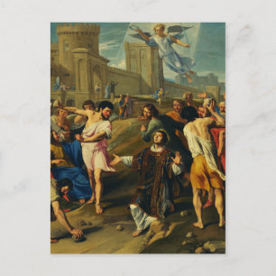 Heiliger Stephanus der Protomärtyrer Kunst-Ikonogr Postkarte