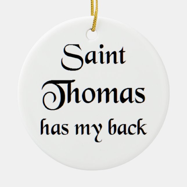 Heiliger Thomas Kaffeetasse Keramik Ornament (Vorne)