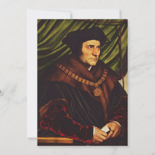 Heiliger Thomas Morus Feiertagskarte