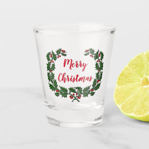 Heiliger Tod und frohe Weihnachten Schnapsglas