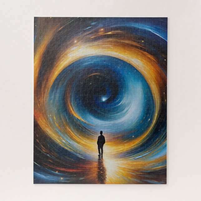 Heiliger unbekannter Mensch in den Vortex (Vertikal)