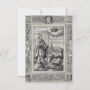 Heiliger Valentin von Terni Schatten von Rom Heili Dankeskarte