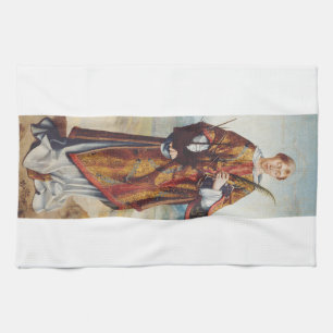 Heiliger Vinzenz von Saragossa Märtyrer Fine Art Geschirrtuch