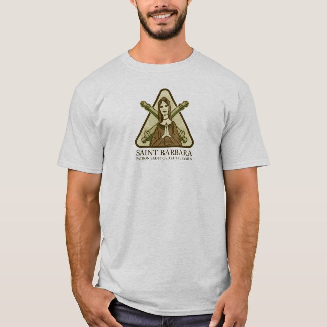 Heiliges Barbara, Schutzpatron der Artilleristen T-Shirt (Vorderseite)