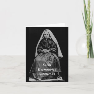 Heiliges Bernadette Soubirous Karte