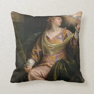 Heiliges Catherine von Alexandria im Gefängnis Kissen