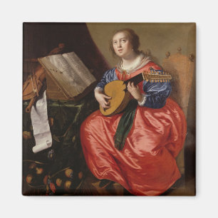 Heiliges Cecilia (Öl auf Leinwand) Magnet