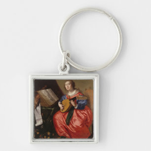 Heiliges Cecilia (Öl auf Leinwand) Schlüsselanhänger
