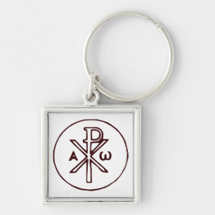 Heiliges Chi-Rho-Christogramm Fine Art Schlüsselanhänger