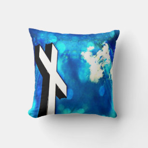 Heiliges Cross Blue Sky Sparkle Kissen