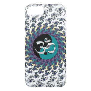 Heiliges Geometrie-Fraktal mit Yin-Yang und OM Case-Mate iPhone Hülle