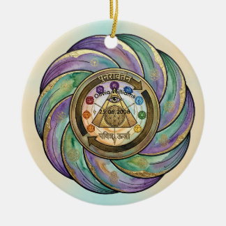 Heiliges Geometrie-Manifestationssymbol Keramik Ornament