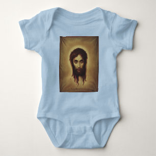 Heiliges Gesicht Jesu Christi Baby Strampler
