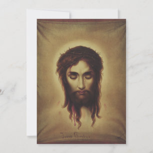 Heiliges Gesicht Jesu Christi Feiertagskarte