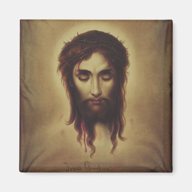 Heiliges Gesicht Jesu Christi Magnet (Vorne)