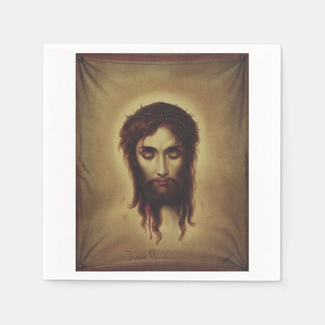 Heiliges Gesicht Jesu Christi Serviette (Vorderseite)