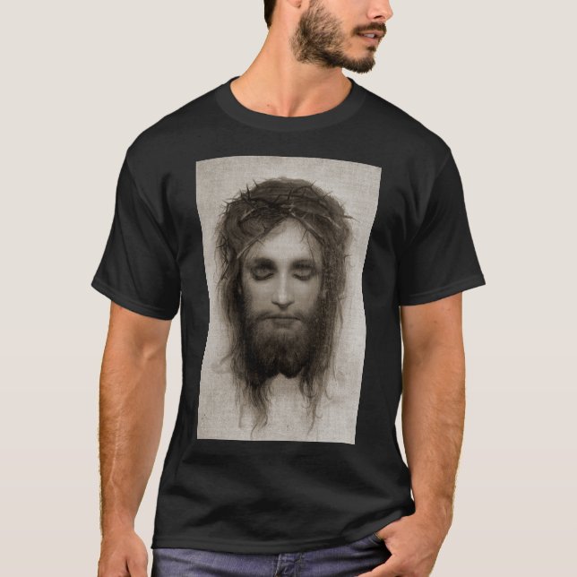 Heiliges Gesicht Jesu Christi T-Shirt (Vorderseite)