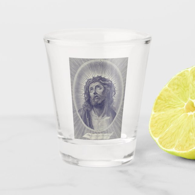 Heiliges Gesicht Jesu Schnapsglas (Vorderseite)