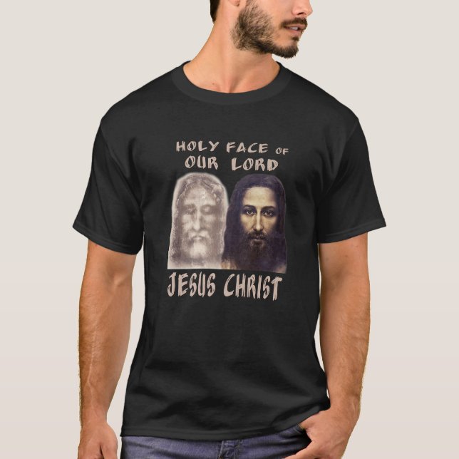 Heiliges Gesicht Unser Herr Jesus Christus Shroud  T-Shirt (Vorderseite)