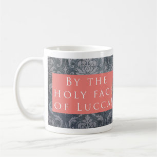 Heiliges Gesicht von Lucca! Muster-Rosa Kaffeetasse